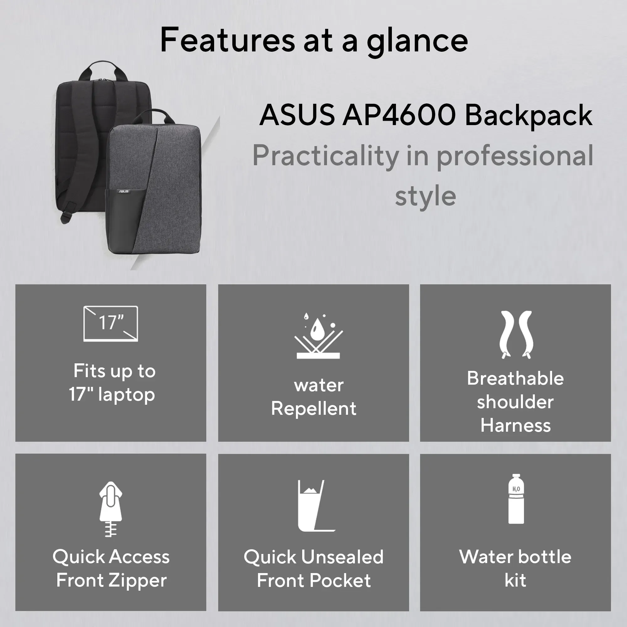 ASUS AP4600 Backpack overview 1