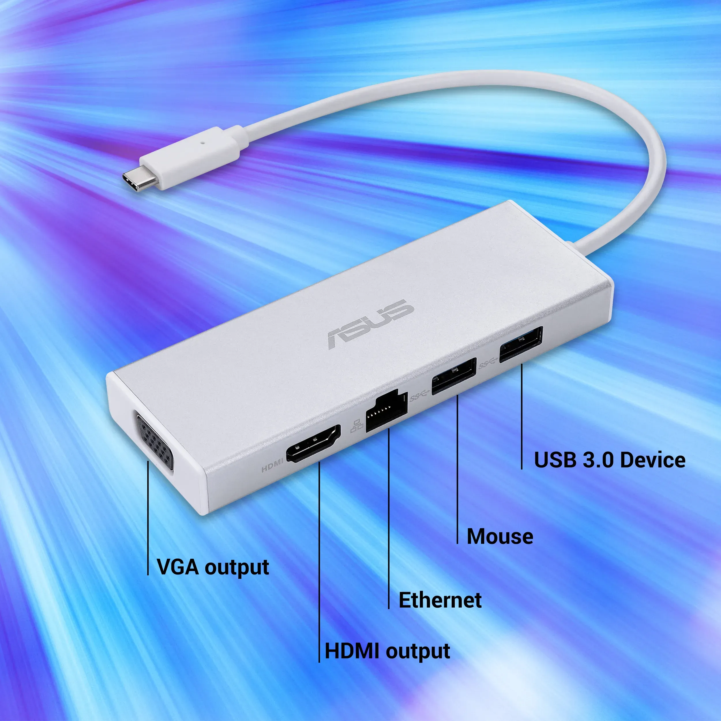 ASUS USB-C DONGLE OS200 Hub overview 1