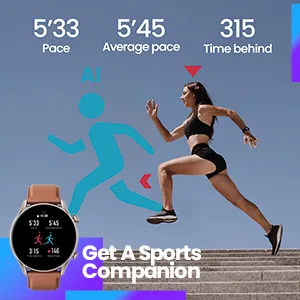 Amazfit GTR 3 Pro Smart Watch Leather brown overview 10