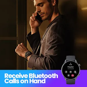 Amazfit GTR 3 Pro Smart Watch Leather brown overview 3