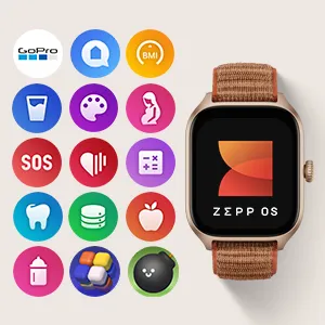 Amazfit GTS 4 Smart Watch Misty White overview 10