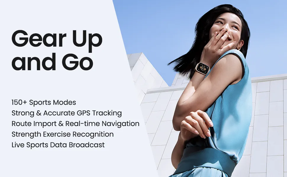 Amazfit GTS 4 Smart Watch Misty White overview 2