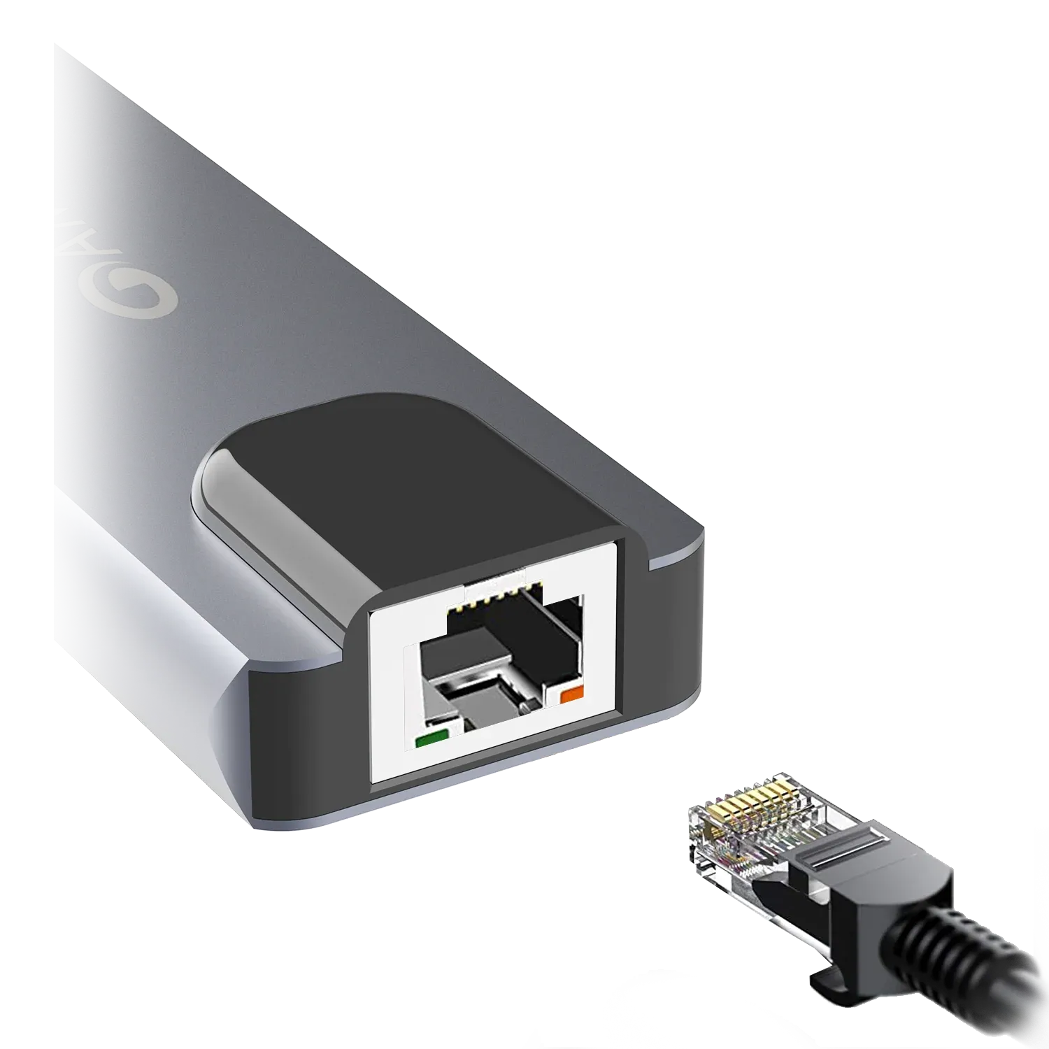Amkette 6-in-1 Type C Ethernet USB Hub (Space Grey) overview 2