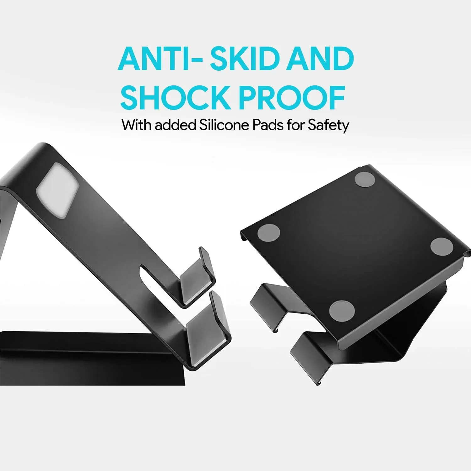 Amkette Ergo Desk 2 in 1 Metal Phone Holder (Black) overview 4