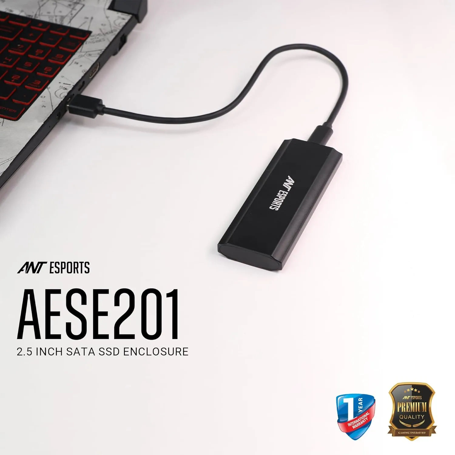 Ant Esports AENE201 M.2 NGFF & NVMe SSD Enclosure overview 1