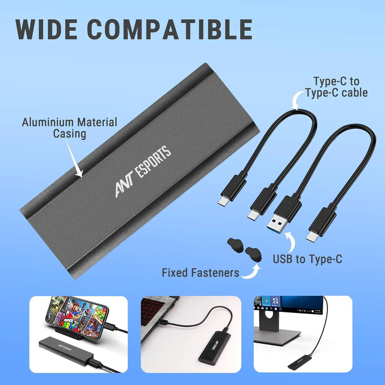 Ant Esports AENE201 M.2 NGFF & NVMe SSD Enclosure overview 3