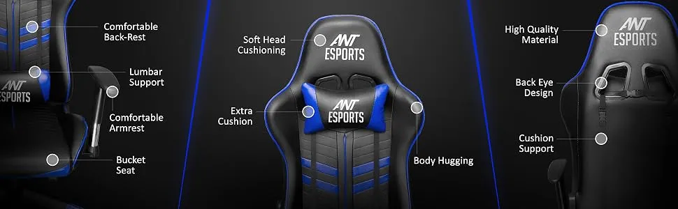 Ant Esports GameX Delta (Blue-Black) overview 3