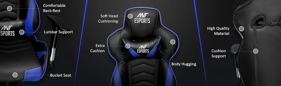 Ant Esports Infinity Plus (Blue-Black) overview 3