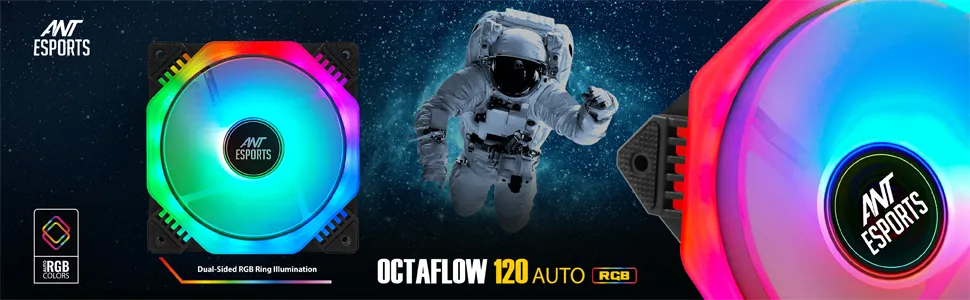 Ant Esports OctaFlow 120 Auto RGB Cabinet Fan overview 1