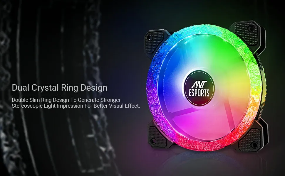 Ant Esports Royaleflow 120 Auto RGB V2 Cabinet Fan (Single Pack) overview 4