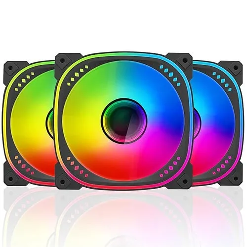 Ant Esports Spectraflow ARGB Black Cabinet Fan (Triple Pack)