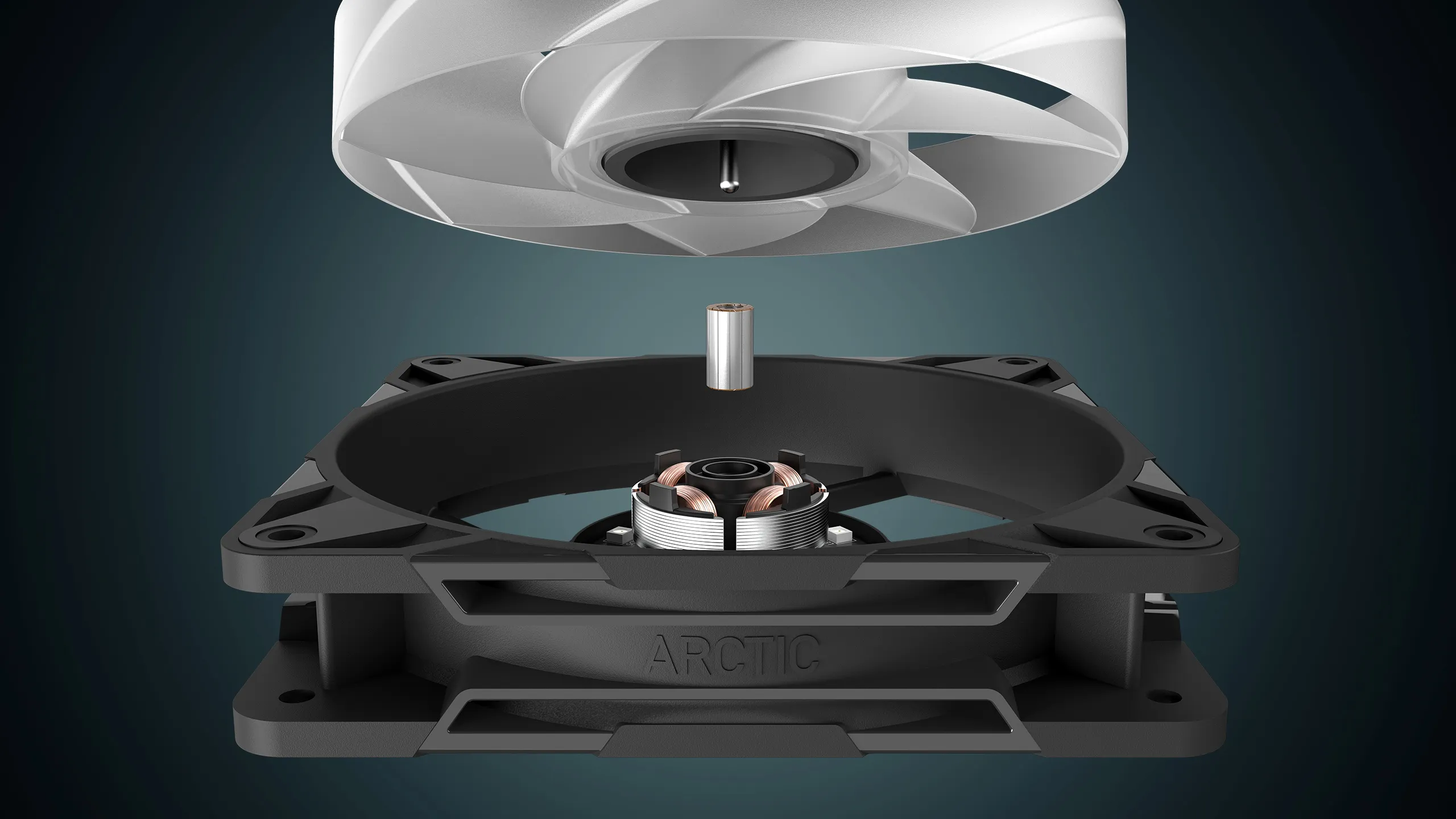 Arctic P12 Pro 120mm ARGB Cabinet Fan 3 Pack (Black) overview 2