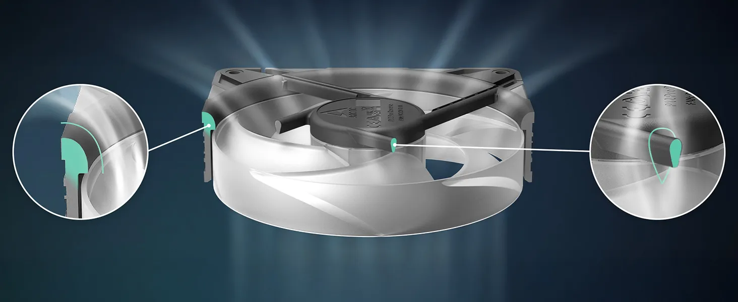 Arctic P12 Pro Reverse ARGB 120mm Triple Pack Cabinet Fan overview 4