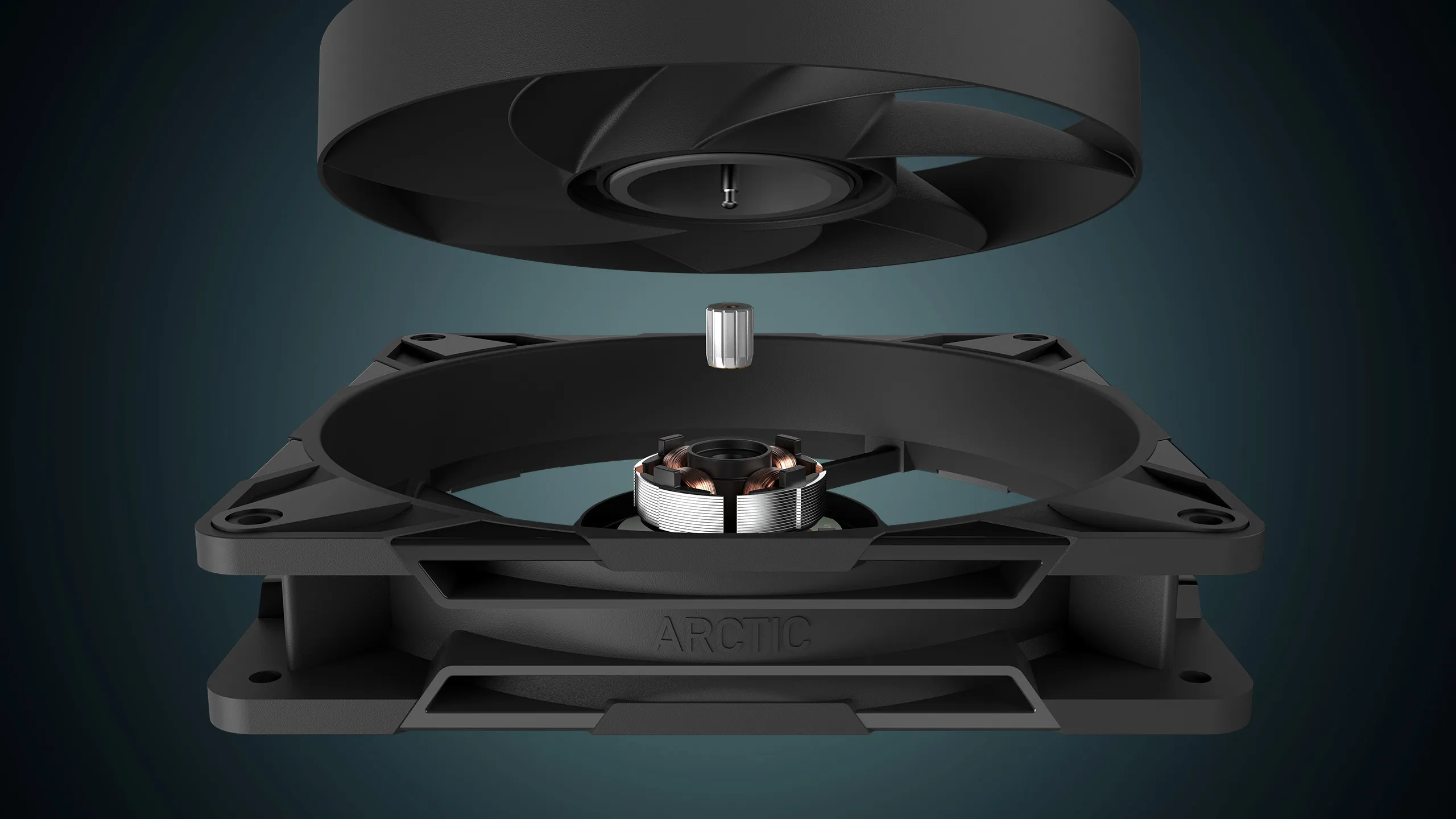 Arctic P14 Pro PST 140mm PWM Cabinet Fan (Black) overview 2