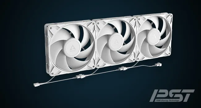 Arctic P14 Pro PST 140mm White Cabinet Fan overview 3