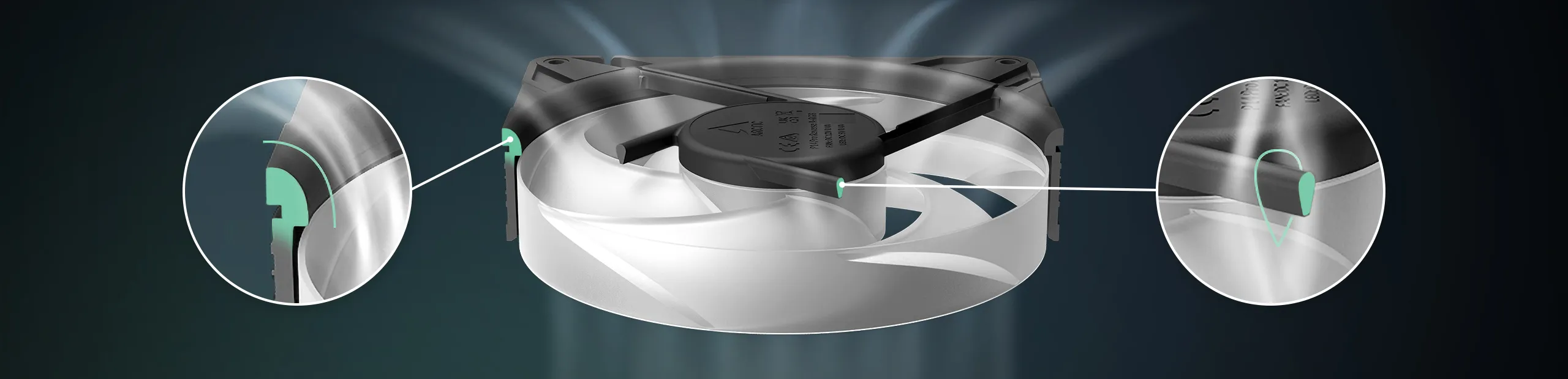 Arctic P14 Pro Reverse ARGB 140mm Triple Pack Cabinet Fan overview 1