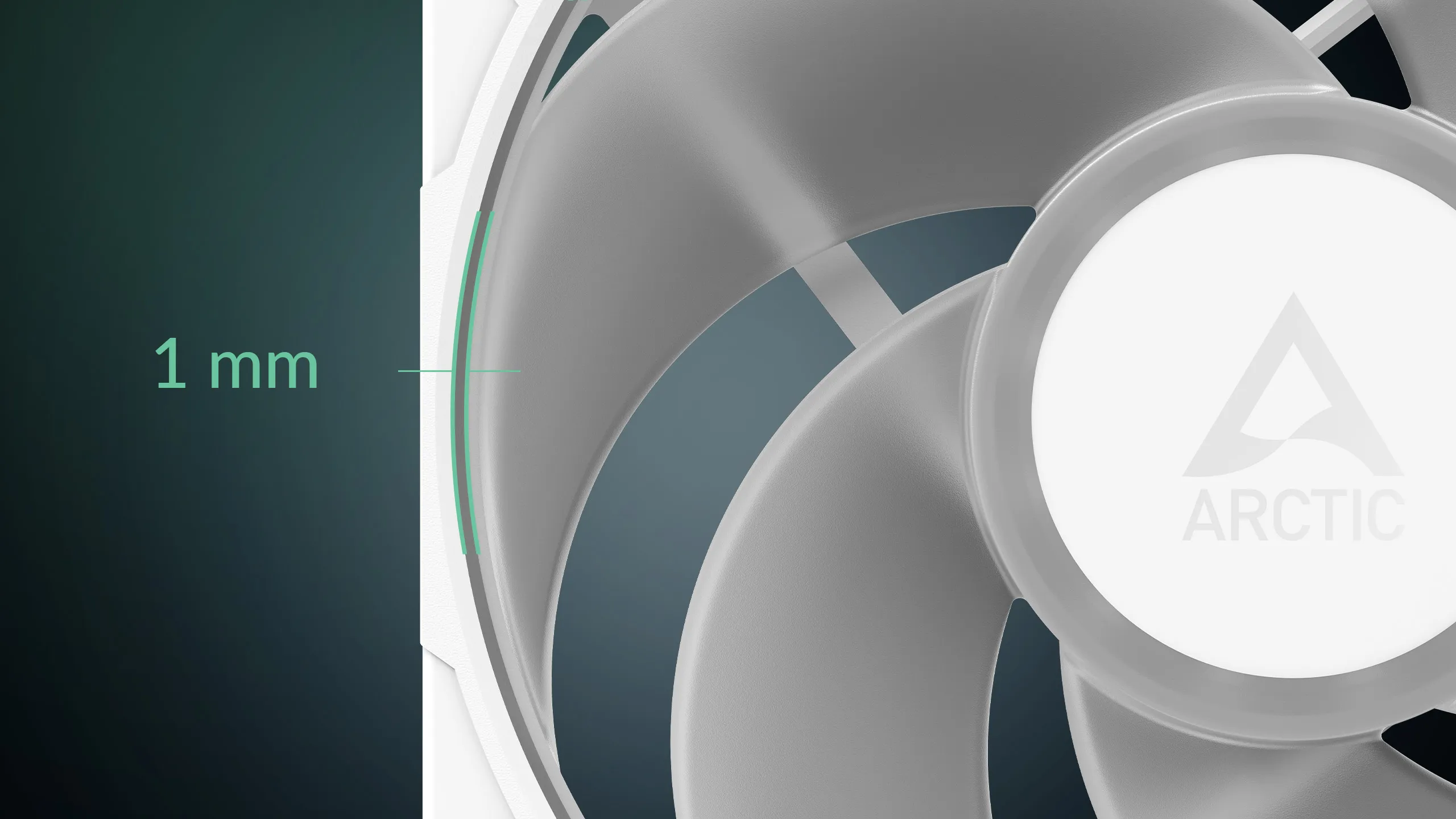 Arctic P14 Pro Reverse ARGB 140mm White Cabinet Fan overview 3