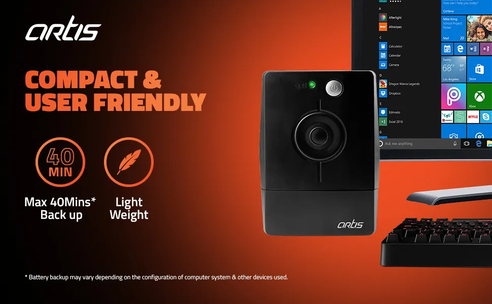 Artis PS-600VA 600VA Line Interactive UPS overview 2