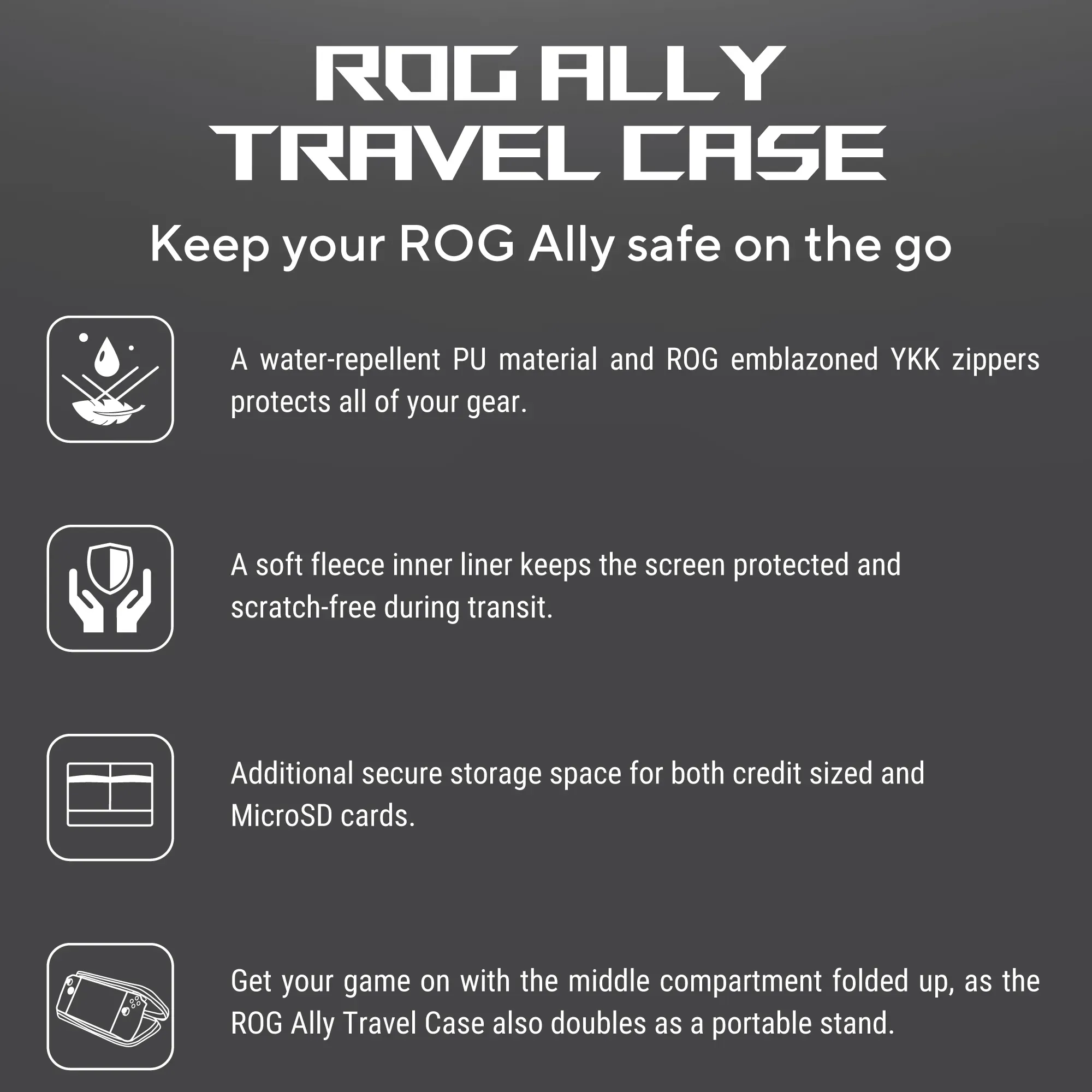 Asus ROG Ally Travel Case overview 5
