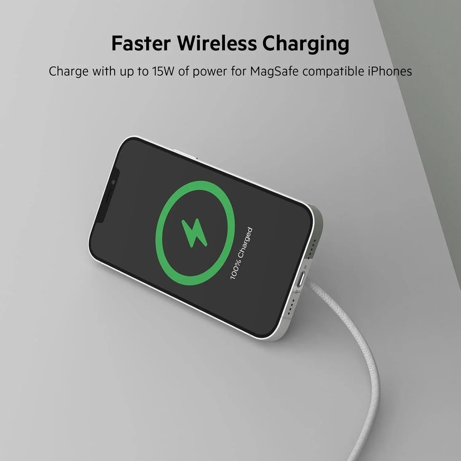 Belkin 15W Boost Charge Pro Wireless Charging pad with MagSafe White overview 1