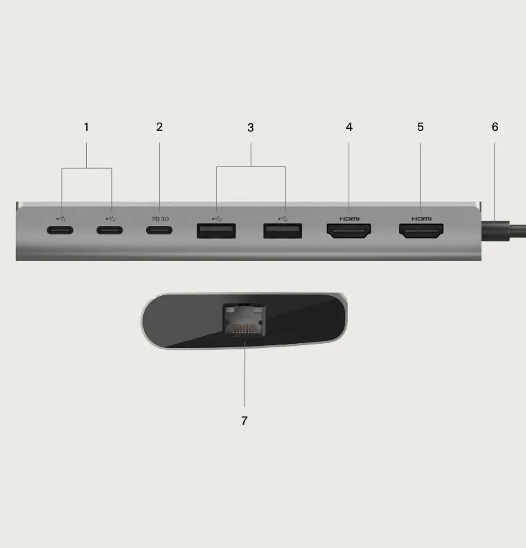 Belkin Connect Universal 8-in-1 USB Hub with 4K Dual Display overview 4