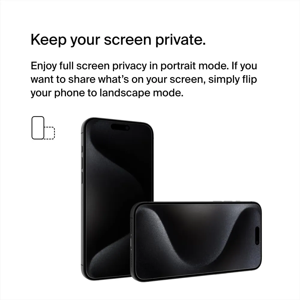 Belkin Privacy Tempered Glass Full Screen Protector Guard for iPhone 15 Pro Max overview 6