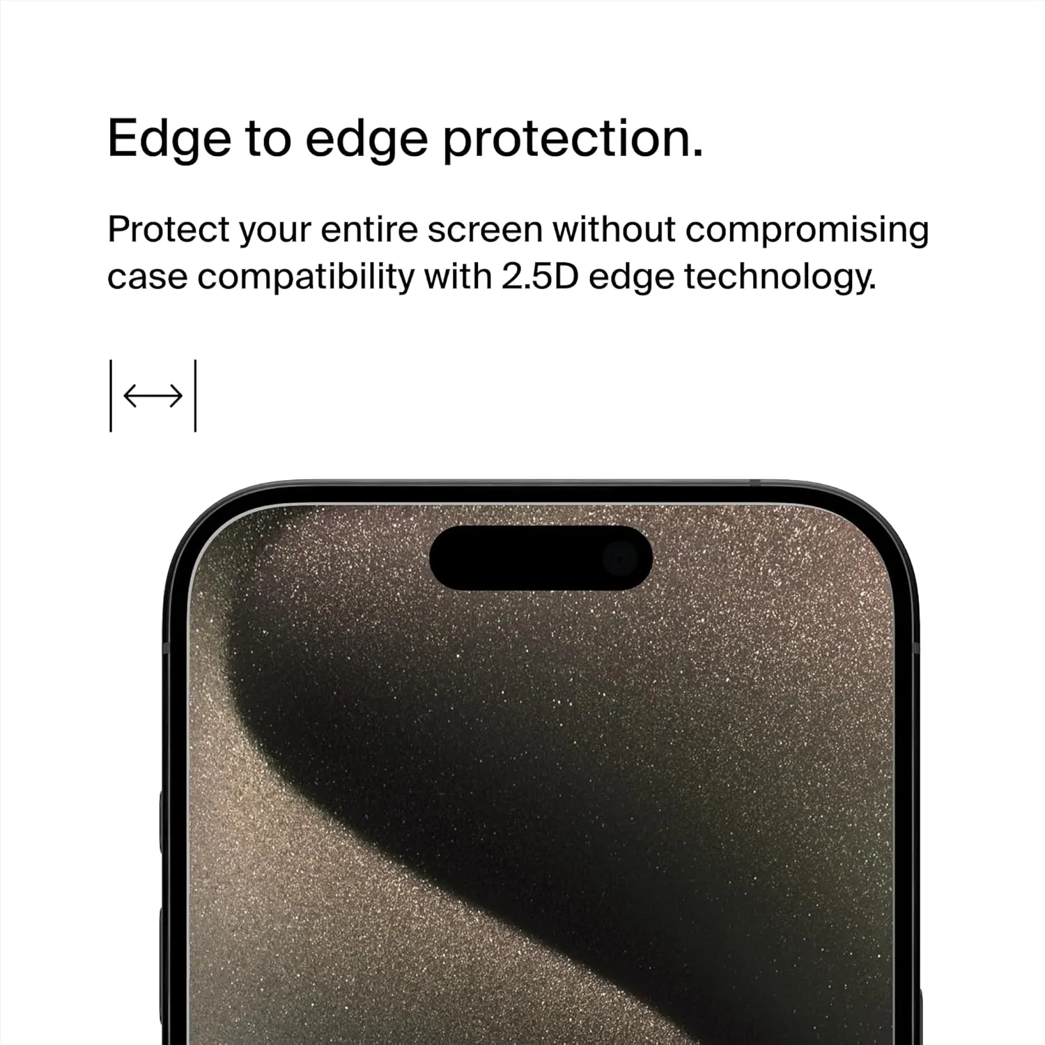Belkin Privacy Tempered Glass Full Screen Protector Guard for iPhone 15 Pro overview 5