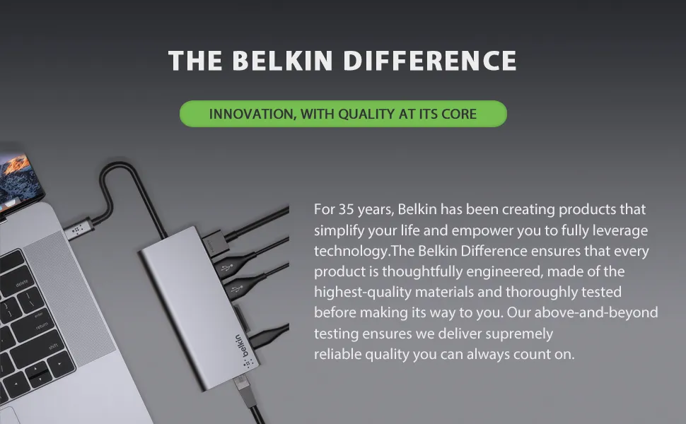 Belkin USB-C Multimedia Hub overview 1