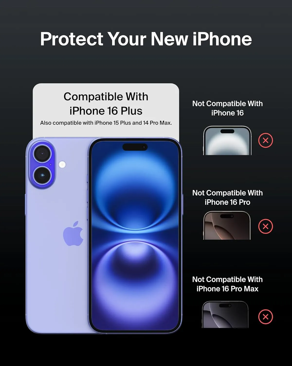 Belkin iPhone 16 Plus Privacy Full Screen Protector Tempered Glass with Easy Align Tray overview 1