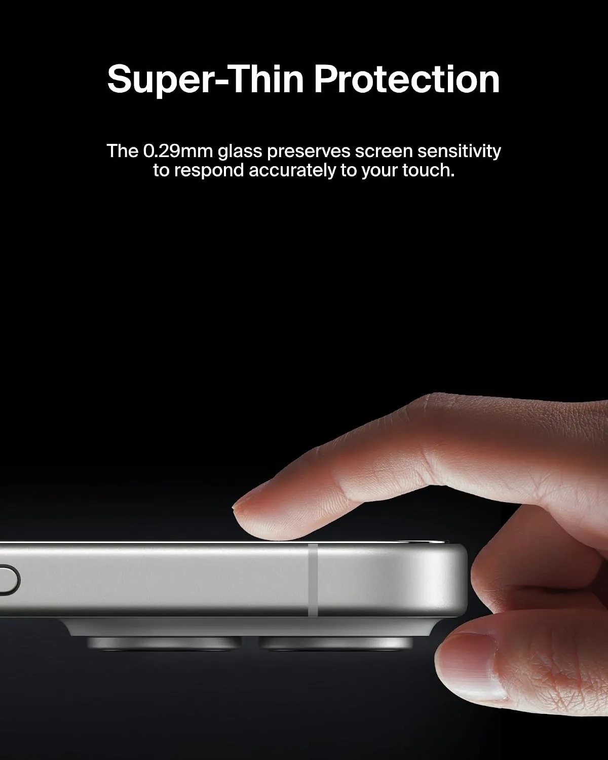 Belkin iPhone 16 Privacy Tempered Glass with Easy Align Tray overview 10