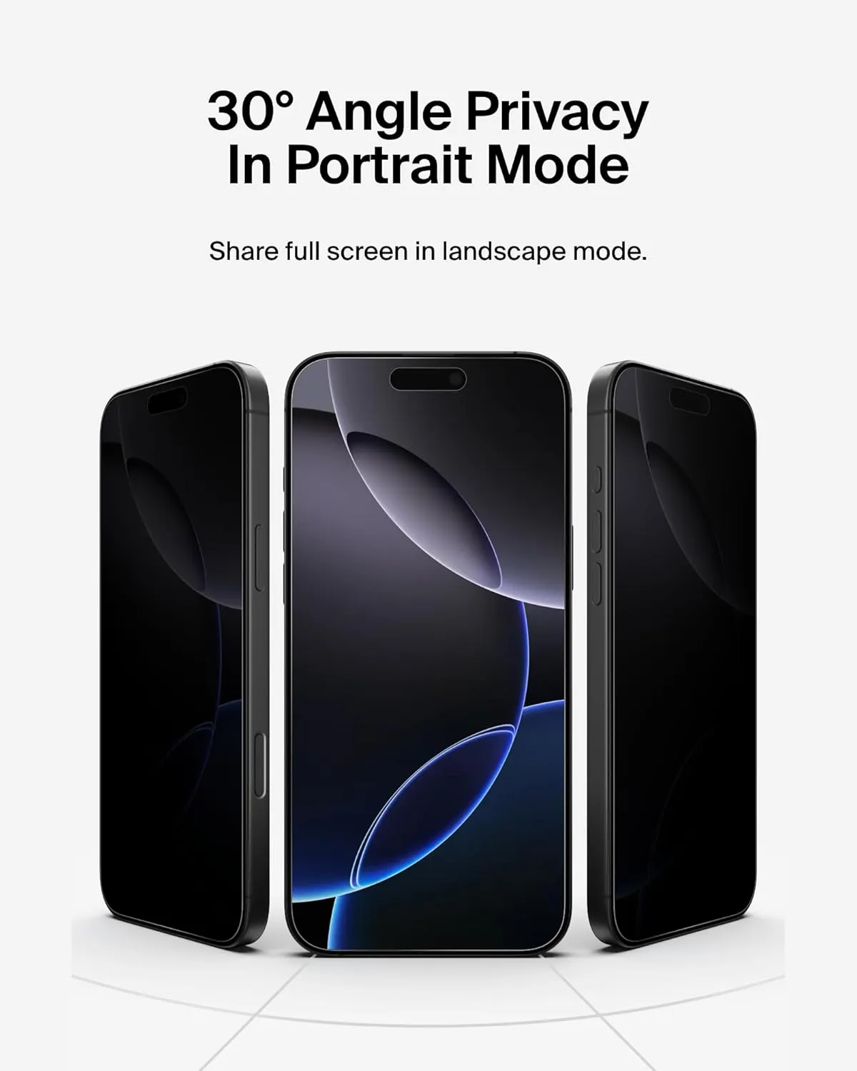Belkin iPhone 16 Pro Max Privacy Full Screen Protector Tempered Glass with Easy Align Tray overview 10