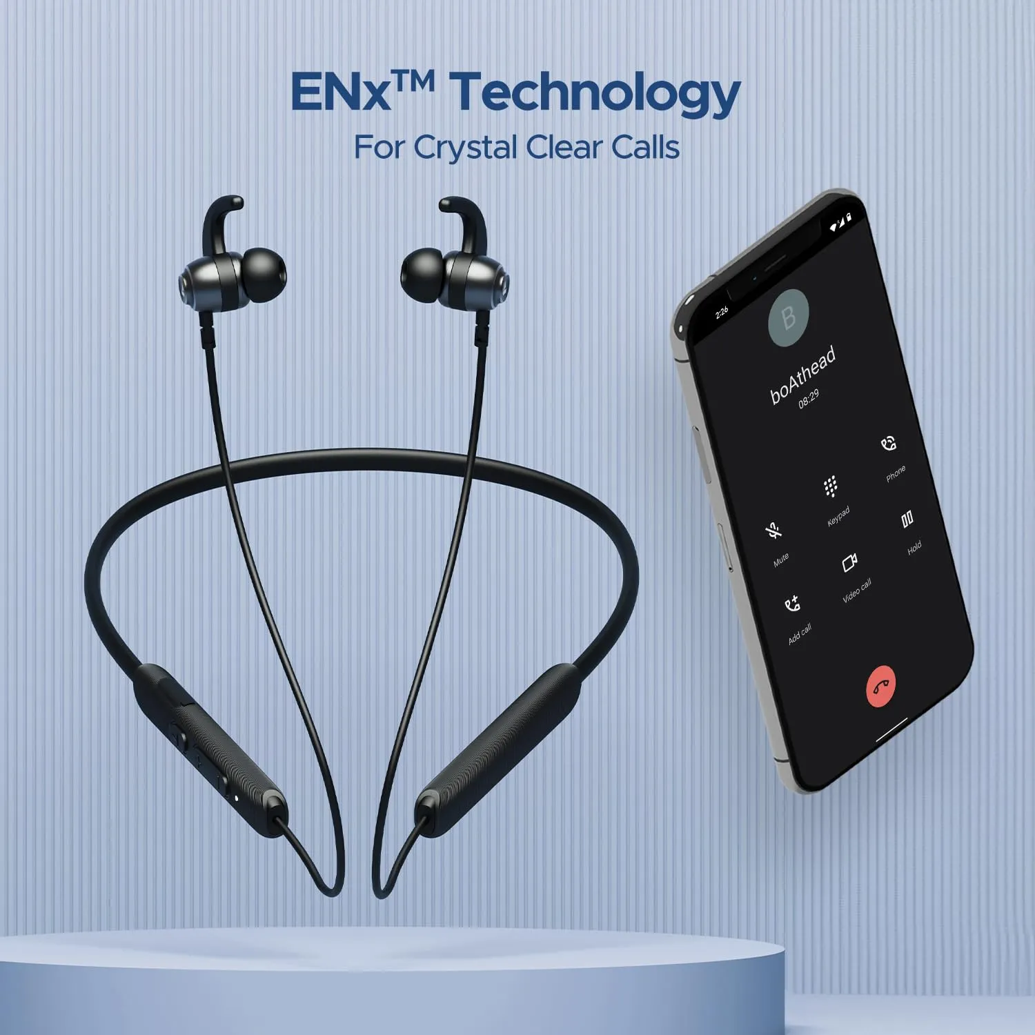 Boat Rockerz 268 Bluetooth in Ear Earphones with Beast™ Mode Neckband (Active Black) overview 3