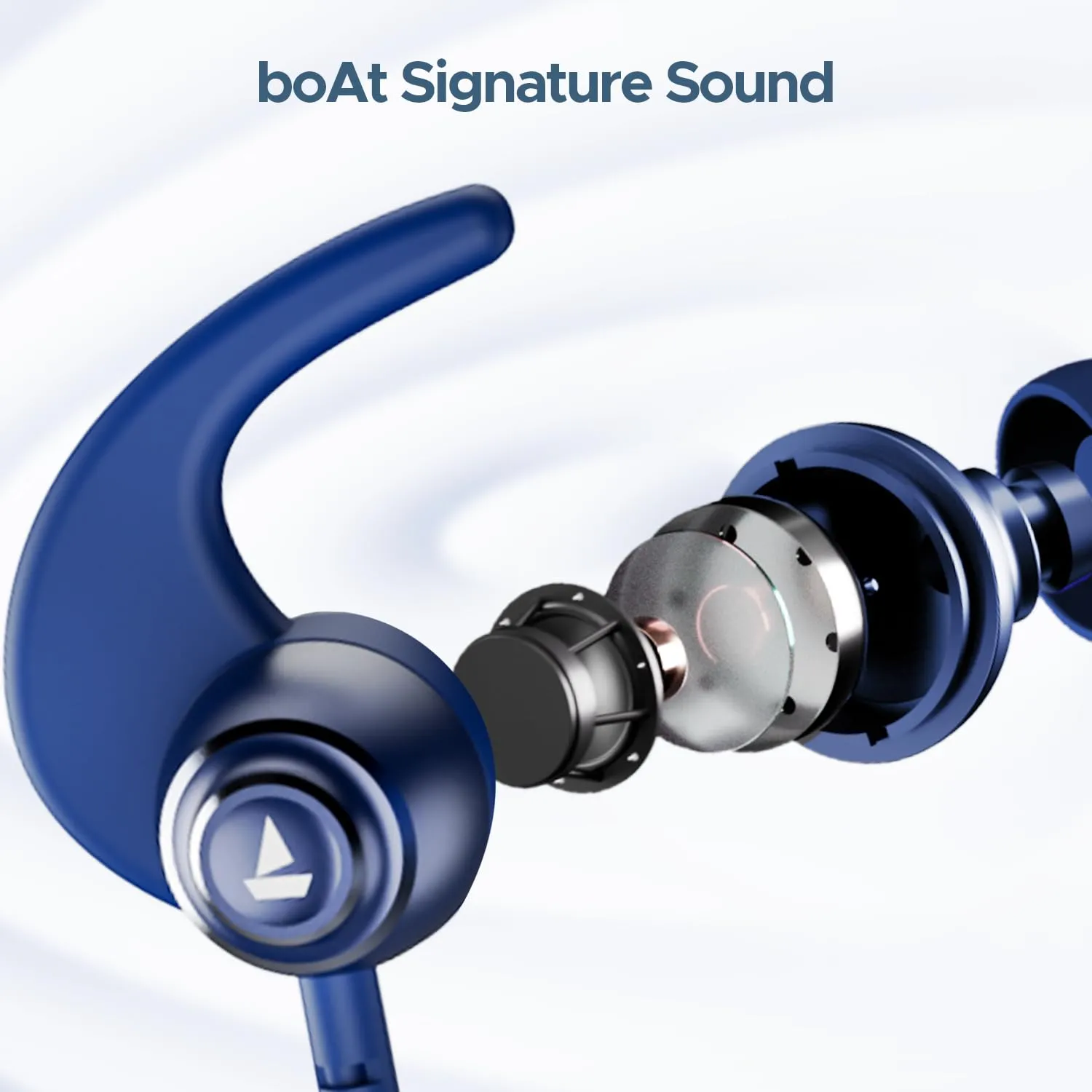 Boat Rockerz 268 Bluetooth in Ear Earphones with Beast™ Mode Neckband (Cool Blue) overview 4