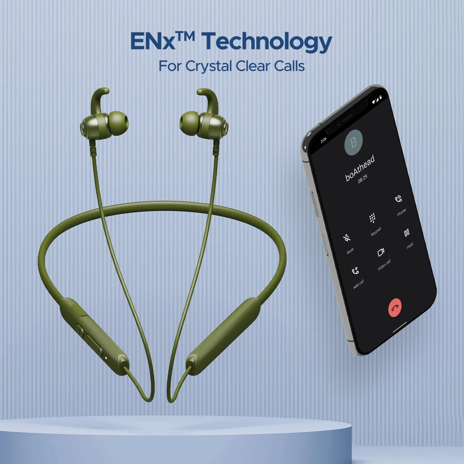 Boat Rockerz 268 Bluetooth in Ear Earphones with Beast™ Mode Neckband (Fern Green) overview 3