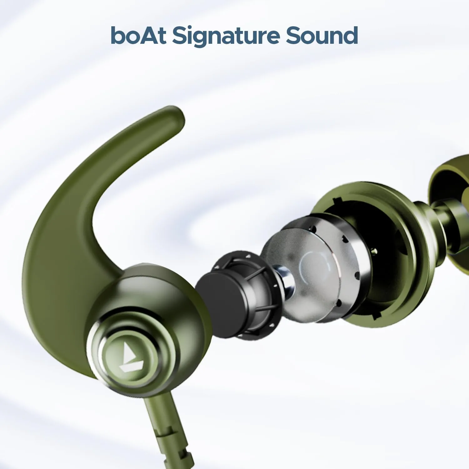 Boat Rockerz 268 Bluetooth in Ear Earphones with Beast™ Mode Neckband (Fern Green) overview 4