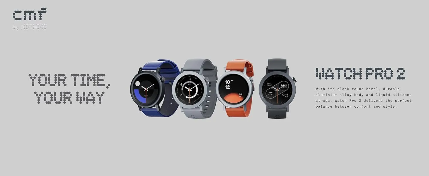CMF Watch Pro 2 Smartwatch for Men Women (Ash Grey) overview 1