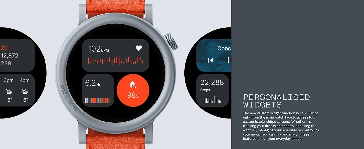 CMF Watch Pro 2 Smartwatch for Men Women (Dark Grey) overview 4