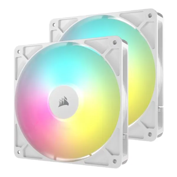 CORSAIR RS140 ARGB 140mm PWM Fans Dual Pack – White