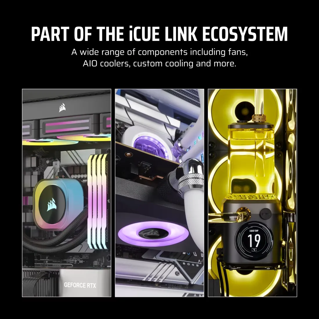 CORSAIR iCUE LINK LX140-R RGB 140mm PWM Reverse Fan (Black) overview 7