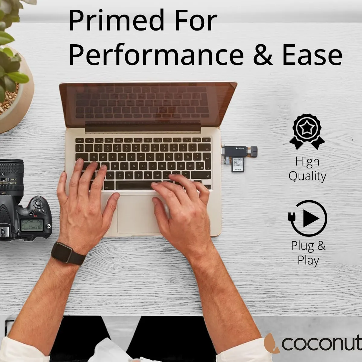 Coconut CR12 USB Type C 3.1 / USB A Card Reader overview 5