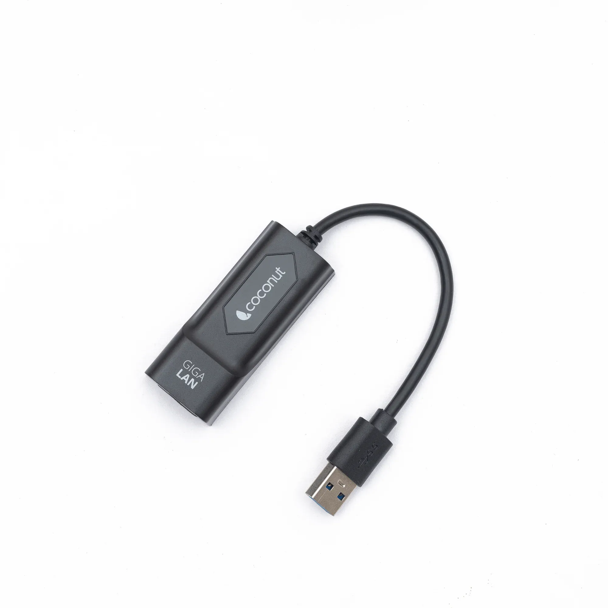 Coconut GLP01 USB to Giga LAN, Plastic Body, RJ45 to 1000Mbps overview 1