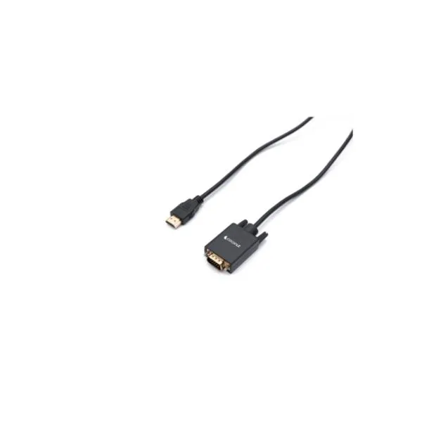 Coconut HDMI to VGA High Speed 4K HD Video Converter Gold Plated HDMI to VGA (Male to Female) for Computer, Laptop, Xbox, HDTV - Black