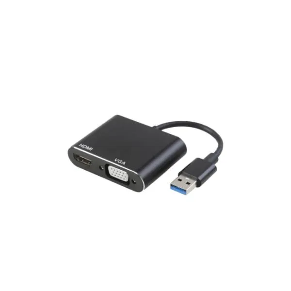 Coconut USB 3.0 to HDMI / VGA Converter, 4K Resolution 4K Ultra HD resolution, Strong Metal Enclosure, True USB 3.0, High Quality Chipset