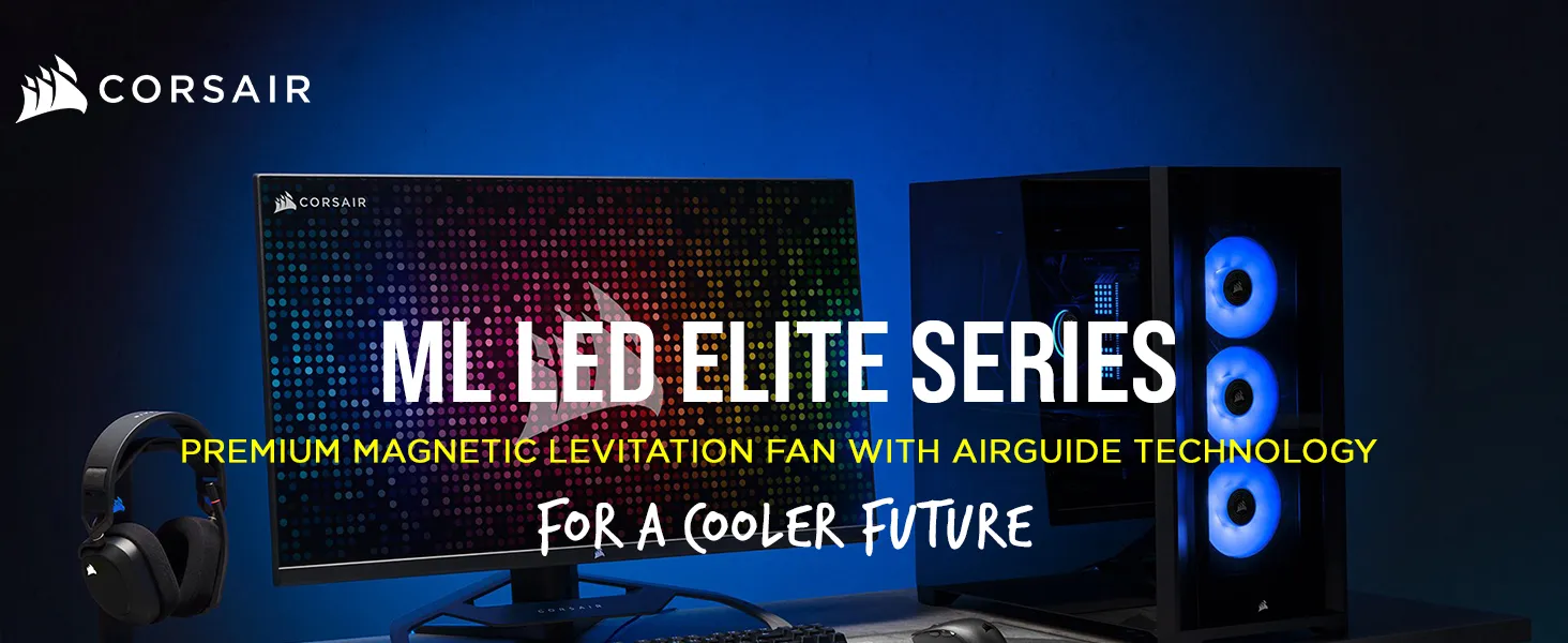 Corsair ML120 LED Elite 120mm Blue LED Cabinet Fan (Single Pack) overview 1