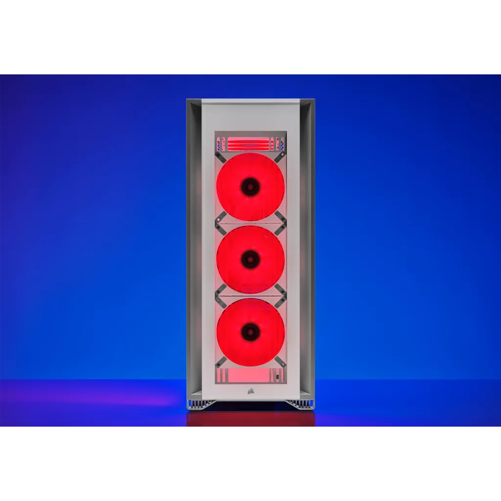 Corsair ML120 LED Elite 120mm Red LED Cabinet Fan (Single Pack - White Frame) overview 2