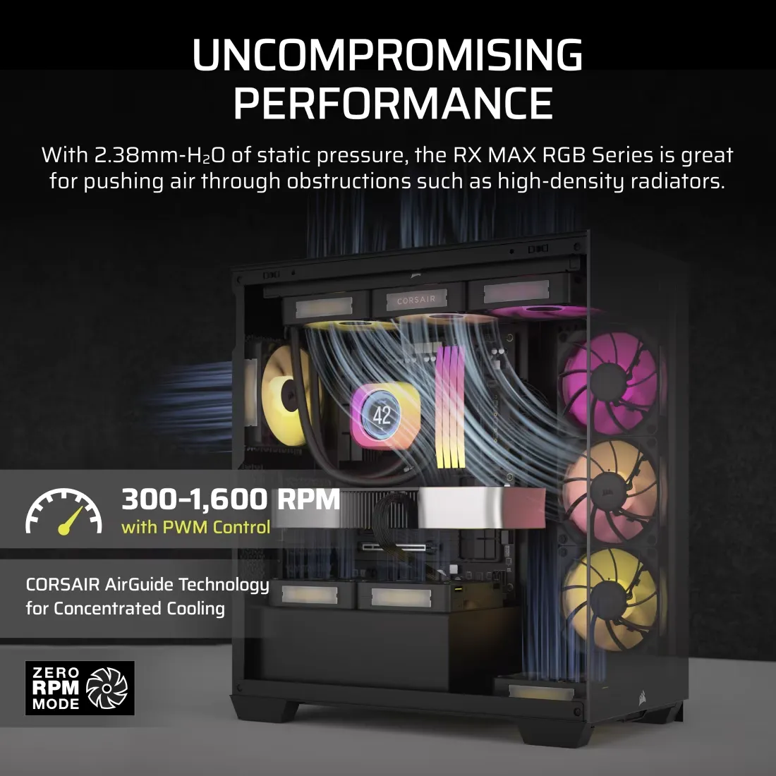 Corsair iCUE LINK RX140 MAX RGB 140mm PWM Thick Fan Expansion overview 3
