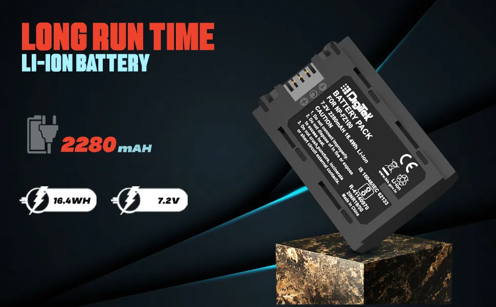 DIGITEK (NP-FZ100) Lithium-ion Rechargeable Battery overview 8