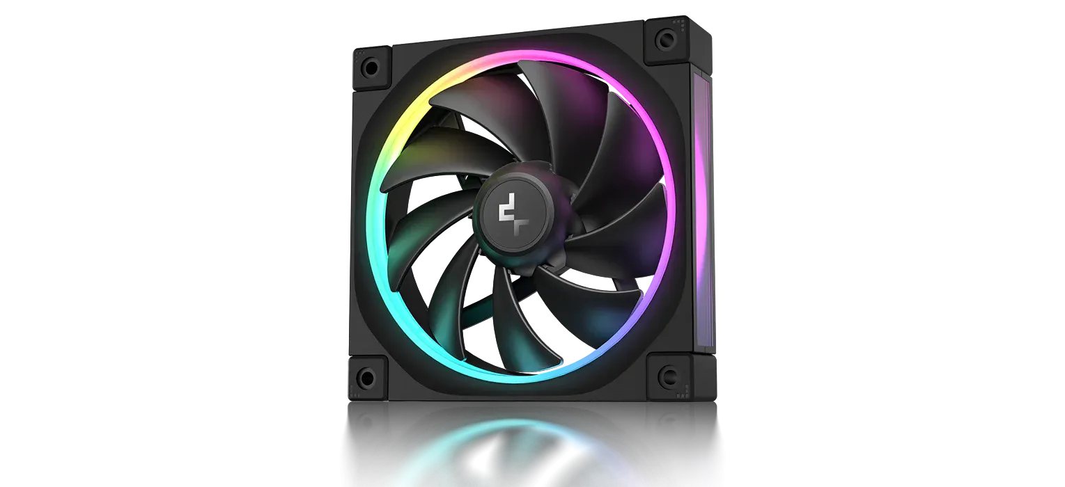 DeepCool FL12 ARGB 120mm Cabinet Fan (Black) overview 1