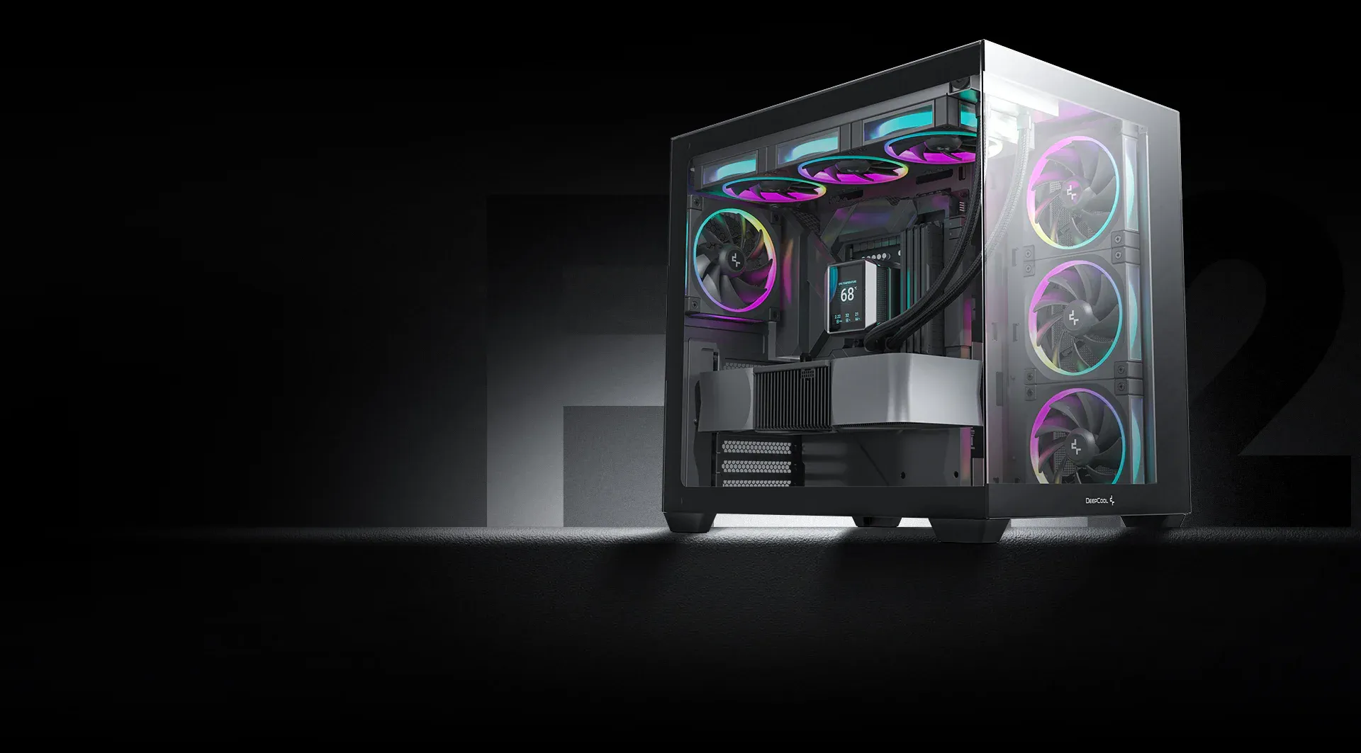 DeepCool FL12 ARGB 120mm Cabinet Fan (Black) overview 2