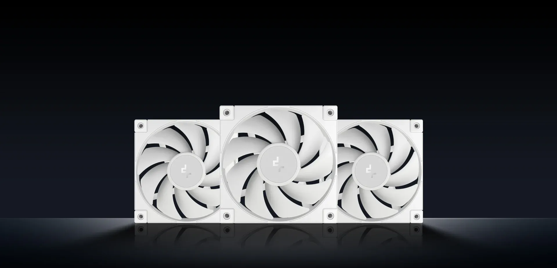 Deepcool FD12 120mm 3 in 1 PC Case Fans – White overview 3